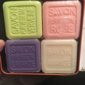 Tin with 4 different soaps **Proceeds to Charity**